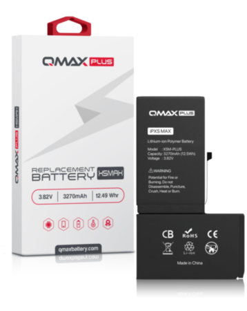 QMAX Plus Replacement Battery for iPhone XS Max (3270 mAh) (Only Ground Shipping)