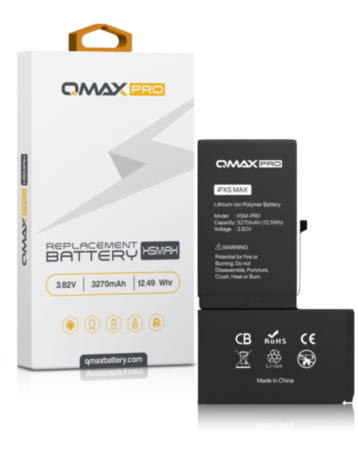 QMAX Pro Replacement Battery for iPhone XS Max (3270 mAh) (Only Ground Shipping)