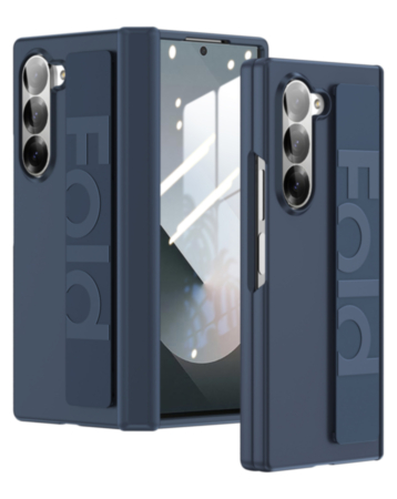 Kickstand Shockproof Case (BLUE) for Galaxy Z Fold 8 Ultra / Fold 7 (Only Ground Shipping)
