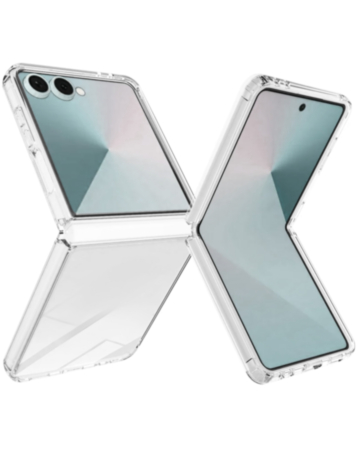 Hybrid Case with Air Cushion Technology (CLEAR) for Galaxy Z Flip 8 (Only Ground Shipping)