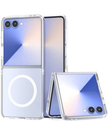 Wireless Charging Case (Full Bottom Close) (CLEAR) for Galaxy Z Flip 8 (Only Ground Shipping)