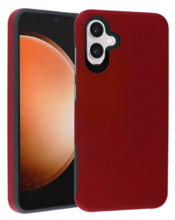 Galaxy A06 Shock Absorption Protective Dual Layer Case - RED (Only Ground Shipping)