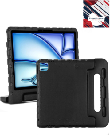 Handle Stand Shockproof Kids Case - BLACK for iPad Air 4 / Air 5 / Pro 11 (All Models) (Only Ground Shipping)