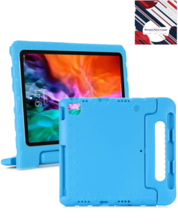 Handle Stand Shockproof Kids Case - LIGHT BLUE for iPad Air 4 / Air 5 / Pro 11 (All Models) (Only Ground Shipping)
