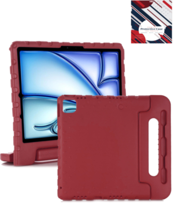 Handle Stand Shockproof Kids Case - RED for iPad Air 4 / Air 5 / Pro 11 (All Models) (Only Ground Shipping)