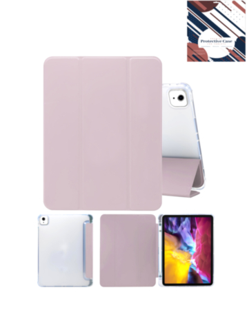 Smart PU Stand with Pen Holder - PINK for iPad Air 11 2024 / Air 4 / Air 5 (Only Ground Shipping)
