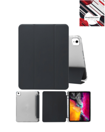 Smart PU Stand with Pen Holder - BLACK for iPad Air 11 2024 / Air 4 / Air 5 (Only Ground Shipping)