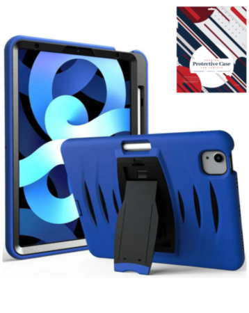 Shockproof Case with Pen Slot - DARK BLUE for iPad Air 11 / 2024 / Air 4 / Air 5 / Pro 11 (1st / 2nd / 3rd / 4th) (Only Ground Shipping)