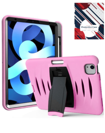 Shockproof Case with Pen Slot - LIGHT PINK for iPad Air 11 / 2024 / Air 4 / Air 5 / Pro 11 (1st / 2nd / 3rd / 4th) (Only Ground Shipping)