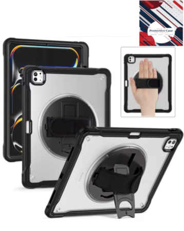 Full Body Protective Case - BLACK for iPad Air 11 2024 / Air 4 / Air 5 / Pro 11 (1st / 2nd / 3rd / 4th) (Only Ground Shipping)