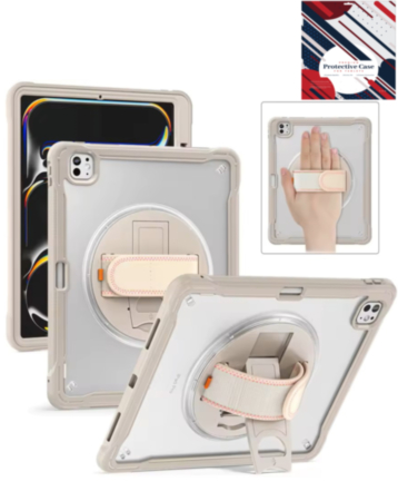 Full Body Protective Case - KHAKI for iPad Air 11 2024 / Air 4 / Air 5 / Pro 11 (1st / 2nd / 3rd / 4th) (Only Ground Shipping)