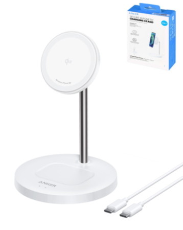 Anker Powerwave Magnetic Charging Stand (WHITE) (15W) (Only Ground Shipping)