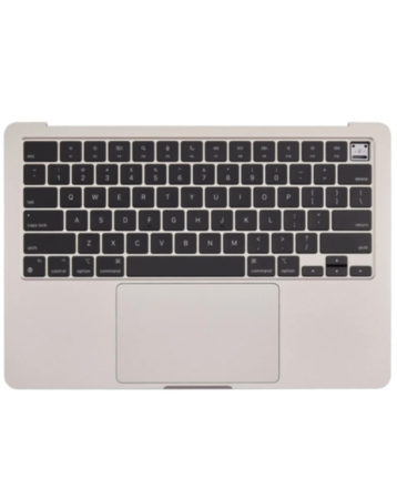 Top Case with US Keyboard & Touchpad (STARLIGHT) for MacBook Air 13" (A2681 / Mid 2022)