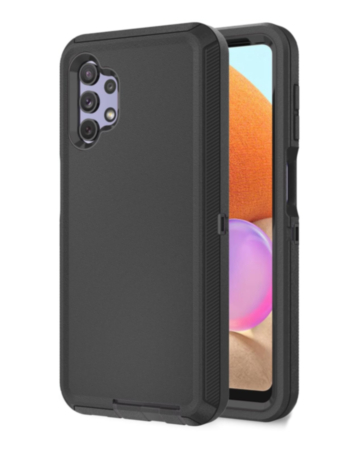 Heavy Duty Case for Galaxy A32 5G (BLACK) (Only Ground Shipping)