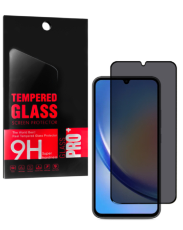 Privacy Tempered Glass for Galaxy A34 (A346 / 2023) (2.5D / 1 Piece)