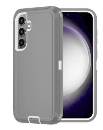 Heavy Duty Case for Galaxy A35 5G (DARK GRAY & WHITE) (Only Ground Shipping)