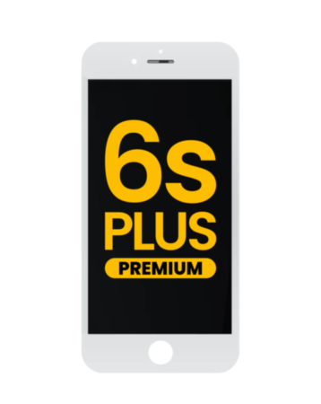 LCD Assembly with Steel Plate for iPhone 6S Plus (WHITE) (Premium)