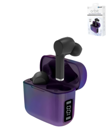 Bytech Bluetooth Plated Earbuds - BLACK (Only Ground Shipping)