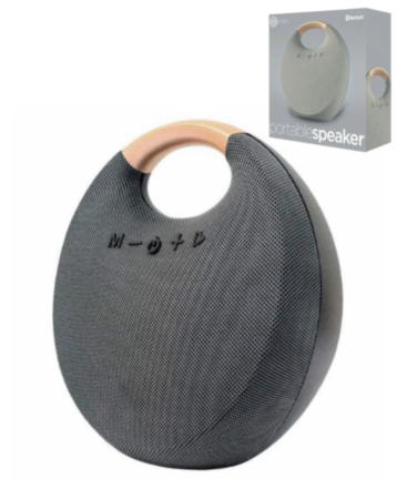 Bytech Bluetooth Portable Fabric Speaker with FM Radio (BLACK) (5W) (Only Ground Shipping)