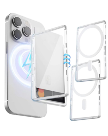 MagSafe-Compatible PC Flip Magnetic Card Holder – Slim Phone Wallet (Only Ground Shipping)