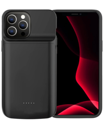 Slim Protective Charging Case (8000 mAh) for iPhone 13 Pro Max (BLACK) (Only Ground Shipping)