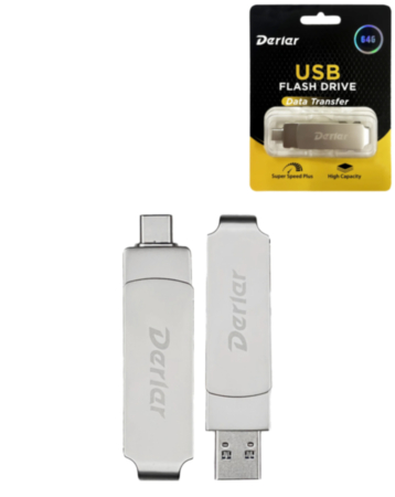 Derlar Dual USB 3.2 Type A + C USB Flash Drive (64GB)