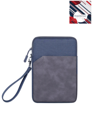 Universal 7-9 Inch Tablet Sleeve with Zipper Pocket and Wrist Strap (BLUE) (Only Ground Shipping)