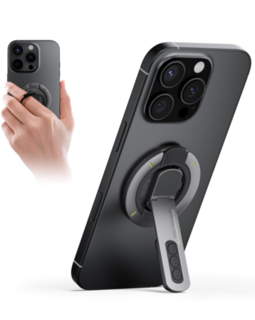 EVO Double-Sided Magnetic Phone Ring Holder & Stand - GRAY (Only Ground Shipping)