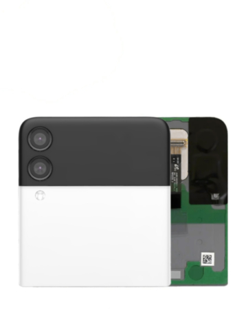 Outer OLED Assembly without Frame for Galaxy Z Flip 3 F711 (WHITE) (Service Pack)