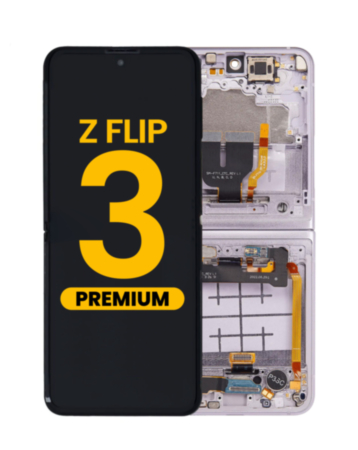 OLED Assembly with Frame for Galaxy Z Flip 3 F711 (LAVENDER) (US & International) (Premium)