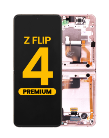 OLED Assembly with Frame for Galaxy Z Flip 4 F721 (PINK GOLD) (US and International) (Premium)