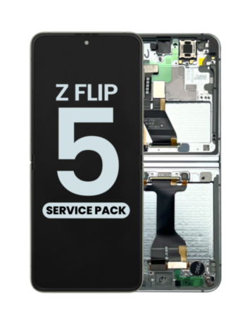 OLED Assembly with Frame for Galaxy Z Flip 5 F731 (CREAM) (US and International) (Service Pack)