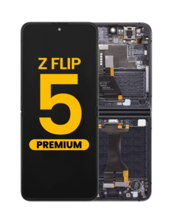 OLED Assembly with Frame for Galaxy Z Flip 5 F731 (GRAPHITE) (US and International) (Premium)
