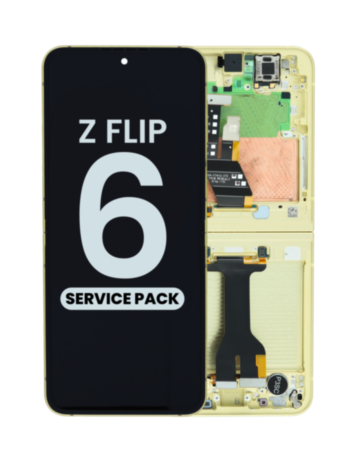 OLED Assembly with Frame for Galaxy Z Flip 6 F741 (YELLOW) (US & International) (Service Pack)