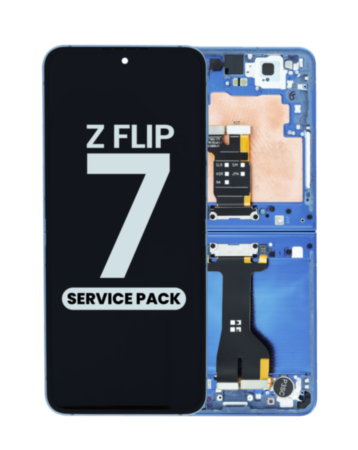 OLED Assembly with Frame for Galaxy Z Flip 7 F766 (BLUE SHADOW) (Single Sim Version) (Service Pack)