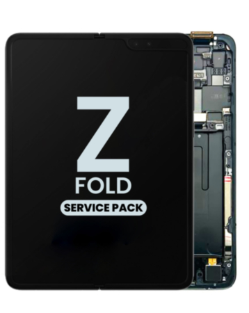 Inner OLED Assembly With Frame For Galaxy Z Fold 4G (COSMOS BLACK) (Service Pack)