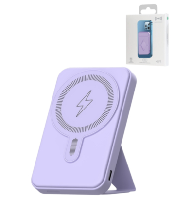 MagSafe Foldable Magnetic Power Bank (SKY BLUE) 15W Wireless / 20W PD Power Bank with USB-C (10000 mAh) (Only Ground Shipping)