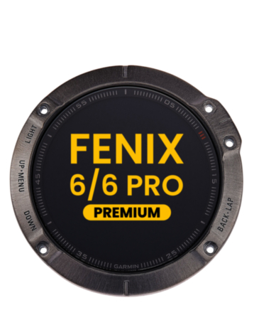 LCD Assembly with Frame for Garmin Fenix 6 / 6 Pro (2019) (Black) (Premium)