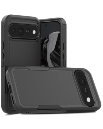 Dual Layers Shockproof Strong Case (Black) for Google Pixel 9 / 10 / 11 / 9 Pro / 10 Pro / 11 Pro (Only Ground Shipping)