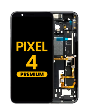 OLED Assembly with Frame for Google Pixel 4 (BLACK) (Premium)