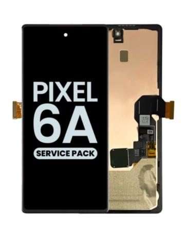OLED Assembly with Frame for Google Pixel 6A (With Fingerprint Sensor) (Service Pack)