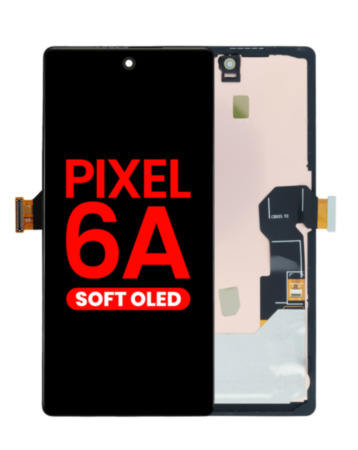 OLED Assembly with Frame for Google Pixel 6A (Without Fingerprint Sensor) (Aftermarket OLED)