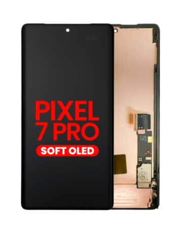 OLED Assembly with Frame for Google Pixel 7 Pro (Without Fingerprint Sensor) (Aftermarket OLED)