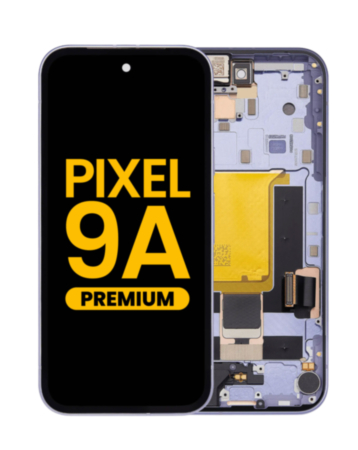 OLED Assembly with Frame (With Fingerprint Sensor) for Google Pixel 9A (IRIS) (Premium)