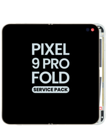 Inner OLED Assembly with Frame or Google Pixel 9 Pro Fold (PORCELAIN) (Service Pack)