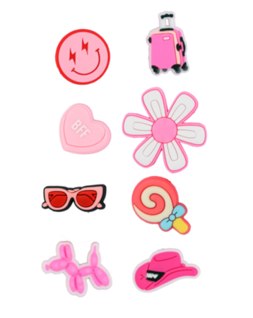 Fashion Charms Set for Handle Cases (8 Piece Set) - GIRL 2 (Only Ground Shipping)