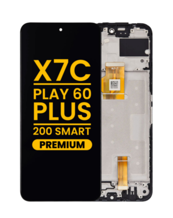 LCD Assembly with Frame for Honor X7c / Play 60 Plus / 200 Smart (BLACK) (Premium)