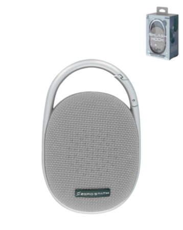 Splash HOOK - Portable Speaker with Clip - GRAY (Only Ground Shipping)