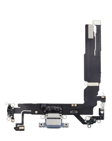 Charging Port Flex Cable for iPhone 17 (MIST BLUE) (Premium)