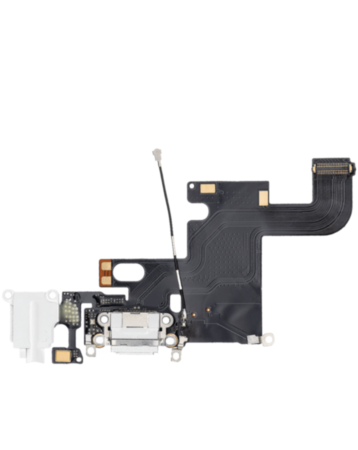Charging Port Flex Cable for iPhone 6 (WHITE) (Premium)